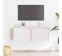 ZQQLVOO Armarios de pared 2 unidades, color blanco, estantería para cocina, oficina, 45 x 30 x 35 cm, madera maciza de pino