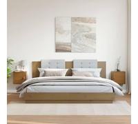 ZQQLVOO Armarios de pared 2 unidades, color marrón miel, estantería decorativa para dormitorio, oficina, 31,5 x 30 x 30 cm, madera maciza de pino