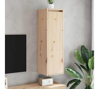 ZQQLVOO Armarios de pared 2 unidades. Estantería decorativa para sala de estar para oficina cocina 30 x 30 x 100 cm madera maciza de pino