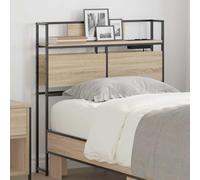 ZQQLVOO Cabecera de Almacenamiento con cabecera Roble Sonoma Modern Storage Headboard with Built-in Charging Station, Sleek Design for Bedroom Organization and Convenie