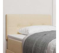 ZQQLVOO Cabecero con cabecera Manual Crema Modern Upholstered Bed Frame Headboard with Adjustable Height, Soft Velvet Fabric for Bedroom Decor, Solid Pine Wood Construc