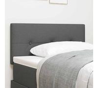 ZQQLVOO Cabecero con cabecera Manual Gris Oscuro Modern Upholstered Bed Frame Headboard with Adjustable Height, Soft Velvet Fabric for Bedroom Decor, Solid Pine Wood Co