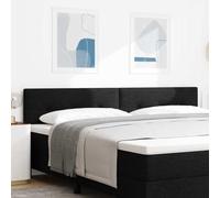 ZQQLVOO Cabecero con cabecera Manual Negro Modern Upholstered Bed Frame Headboard with Adjustable Height, Soft Velvet Fabric for Bedroom Decor, Solid Pine Wood Construc