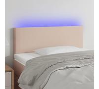 ZQQLVOO Cabecero con LED Cuero sintético Color Capuchino Classic LED Headboard with Modern Design, Adjustable Height, and Durable Synthetic Leather for Bedroom Comfort