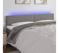 ZQQLVOO Cabecero con LED de Tela Gris Oscuro Classic LED Bed Frame Headboard with Modern Design, Adjustable Height, and USB Powered Color Changing Lights for Bedroom 16
