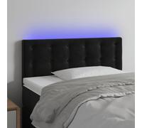 ZQQLVOO Cabecero con LED de Terciopelo Negro Classic LED Bed Frame Headboard with Adjustable Height, Soft Velvet Upholstery for Modern Bedroom Support and Backrest Comf