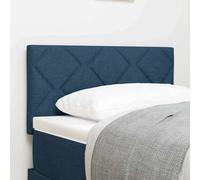 ZQQLVOO Cabecero con Luces de Tiras LED con cabecera Azul Diamond Block LED Headboard with Wood Frame for Modern Bedroom, Soft Fabric Upholstered Bed Headboard with Ene