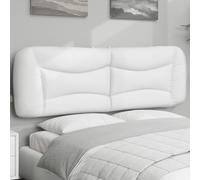 ZQQLVOO Cabecero de Cama Acolchado Cuero sintético Blanco Padded Upholstered Headboard with Elegant Design for Bedroom, Durable Synthetic Leather, Easy Installation wit