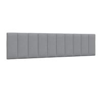 ZQQLVOO Cabecero de Cama Acolchado Tela Gris Claro Padded Upholstered Bed Headboard with Soft Polyester Fabric, PP Fiber Filling, Easy Installation Straps for Wall Moun