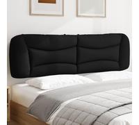ZQQLVOO Cabecero de Cama Acolchado Tela Negro Padded Headboard with PP Fiber Filling, Elegant Design for Bedroom Comfort and Back Support, Easy Installation with Straps