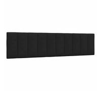 ZQQLVOO Cabecero de Cama Acolchado Tela Negro Padded Upholstered Bed Headboard with Soft Polyester Fabric, PP Fiber Filling, Easy Installation Straps for Wall Mount or