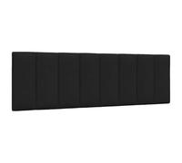 ZQQLVOO Cabecero de Cama Acolchado Tela Negro Padded Upholstered Bed Headboard with Soft Polyester Fabric, PP Fiber Filling, Easy Installation Straps for Wall Mount or