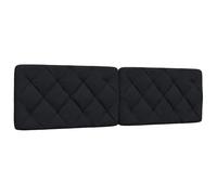 ZQQLVOO Cabecero de Cama Acolchado Tela Negro Padded Upholstered Headboard with Diamond Tufting, Soft Polyester Fabric, PP Fiber Filling, Wall-Mounted or Bed Frame Inst