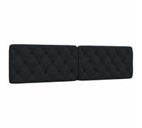 ZQQLVOO Cabecero de Cama Acolchado Tela Negro Padded Upholstered Headboard with Diamond Tufting, Soft Polyester Fabric, PP Fiber Filling, Wall-Mounted or Bed Frame Inst