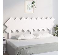 ZQQLVOO Cabecero de Cama Madera Maciza de Pino Blanco Solid Pine Wood Bed Headboard with Rustic Charm, Comfortable Back Support for Bedroom and Guest Room 178x3x80,5 cm