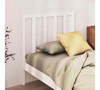 ZQQLVOO Cabecero de Cama Madera Maciza de Pino Blanco Wooden Bed Headboard for Bed Frame, Solid Pine Wood Headboard with Rustic Design for Bedroom Decor 106x4x100 cm