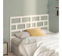 ZQQLVOO Cabecero de Cama Madera Maciza de Pino Blanco Wooden Bed Headboard with Pine Solid Wood, Modern Bed Frame Headboard for Bedroom Decor, Rustic Design 141x4x100 c