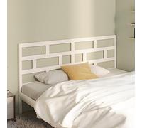 ZQQLVOO Cabecero de Cama Madera Maciza de Pino Blanco Wooden Bed Headboard with Pine Solid Wood, Modern Bed Frame Headboard for Bedroom Decor, Rustic Design 186x4x100 c