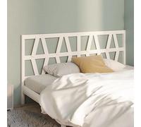 ZQQLVOO Cabecero de Cama Madera Maciza de Pino Blanco Wooden Slat Headboard with Solid Pine Construction, Modern Bed Frame Headboard for Bedroom Back Support 206x4x100