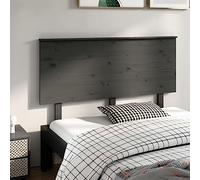 ZQQLVOO Cabecero de Cama Madera Maciza de Pino Gris Solid Pine Wood Bed Headboard, Rustic Style Bed Frame Headboard with Comfortable Back Support for Bedroom 144x6x82,5
