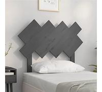 ZQQLVOO Cabecero de Cama Madera Maciza de Pino Gris Solid Pine Wood Bed Headboard with Rustic Charm, Comfortable Back Support for Bedroom and Guest Room 92x3x81 cm