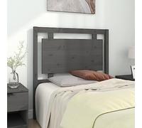 ZQQLVOO Cabecero de Cama Madera Maciza de Pino Gris Solid Pine Wood Bed Headboard with Rustic Charm, Comfortable Back Support for Bedroom and Guest Room 95,5x4x100 cm
