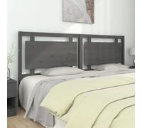 ZQQLVOO Cabecero de Cama Madera Maciza de Pino Gris Solid Pine Wood Bed Headboard with Rustic Charm, Comfortable Back Support for Bedroom and Guest Room 205,5x4x100 cm