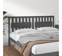 ZQQLVOO Cabecero de Cama Madera Maciza de Pino Gris Solid Pine Wood Bed Headboard with Rustic Charm for Bed Frame Support, Classic Design for Bedroom and Guest Room 185