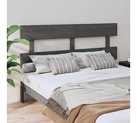 ZQQLVOO Cabecero de Cama Madera Maciza de Pino Gris Wooden Bed Frame Headboard, Solid Pine Wood Headboard for Bed, Elegant Design with Comfortable Back Support for Bedr