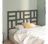 ZQQLVOO Cabecero de Cama Madera Maciza de Pino Gris Wooden Bed Frame Headboard with Slatted Design, Solid Pine Wood Headboard for Bedroom, Modern Rustic Style Back Supp