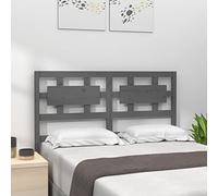 ZQQLVOO Cabecero de Cama Madera Maciza de Pino Gris Wooden Bed Headboard with Rustic Charm, Solid Pine Wood Frame for Bedroom and Guest Room Support 145,5x4x100 cm