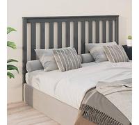 ZQQLVOO Cabecero de Cama Madera Maciza de Pino Gris Wooden Slat Headboard with Pine Solid Wood, Modern Bed Frame Headboard for Back Support and Bedroom Decor 141x6x101