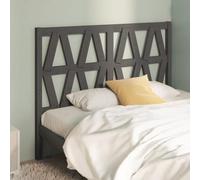 ZQQLVOO Cabecero de Cama Madera Maciza de Pino Gris Wooden Slat Headboard with Solid Pine Construction, Modern Bed Frame Headboard for Bedroom Back Support 126x4x100 cm