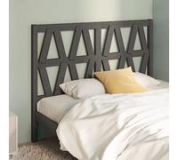 ZQQLVOO Cabecero de Cama Madera Maciza de Pino Gris Wooden Slat Headboard with Solid Pine Construction, Modern Bed Frame Headboard for Bedroom Back Support 146x4x100 cm