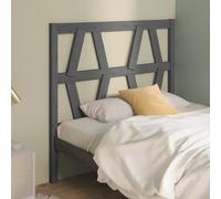 ZQQLVOO Cabecero de Cama Madera Maciza de Pino Gris Wooden Slat Headboard with Solid Pine Construction, Modern Bed Frame Headboard for Bedroom Back Support 106x4x100 cm