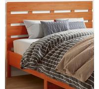 ZQQLVOO Cabecero de Cama Madera Maciza de Pino marrón Cera Solid Pine Wood Bed Headboard with Slatted Design for Modern Bedroom, Back Support for Reading and Watching M
