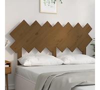 ZQQLVOO Cabecero de Cama Madera Maciza de Pino marrón Miel Solid Pine Wood Bed Headboard with Rustic Charm, Comfortable Back Support for Bedroom and Guest Room 141x3x80