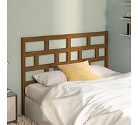 ZQQLVOO Cabecero de Cama Madera Maciza de Pino marrón Miel Wooden Bed Headboard with Pine Solid Wood, Modern Bed Frame Headboard for Bedroom Decor, Rustic Design 146x4x