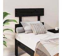 ZQQLVOO Cabecero de Cama Madera Maciza de Pino Negro Wooden Bed Frame Headboard, Solid Pine Wood Headboard for Bed, Elegant Design with Comfortable Back Support for Bed