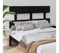 ZQQLVOO Cabecero de Cama Madera Maciza de Pino Negro Wooden Bed Frame Headboard, Solid Pine Wood Headboard for Bed, Elegant Design with Comfortable Back Support for Bed