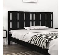 ZQQLVOO Cabecero de Cama Madera Maciza de Pino Negro Wooden Bed Frame Headboard with Rustic Charm, Solid Pine Wood Headboard for Bedroom, Comfortable Back Support for R