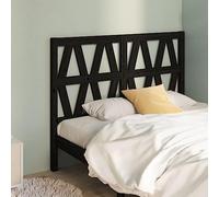 ZQQLVOO Cabecero de Cama Madera Maciza de Pino Negro Wooden Slat Headboard with Solid Pine Construction, Modern Bed Frame Headboard for Bedroom Back Support 166x4x100 c