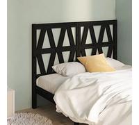 ZQQLVOO Cabecero de Cama Madera Maciza de Pino Negro Wooden Slat Headboard with Solid Pine Construction, Modern Bed Frame Headboard for Bedroom Back Support 146x4x100 c