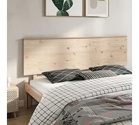 ZQQLVOO Cabecero de Cama Madera Maciza de Pino Solid Pine Wood Bed Headboard, Rustic Style Bed Frame Headboard with Comfortable Back Support for Bedroom 204x6x82,5 cm