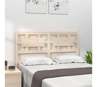 ZQQLVOO Cabecero de Cama Madera Maciza de Pino Wooden Bed Headboard with Rustic Charm, Solid Pine Wood Frame for Bedroom and Guest Room Support 205,5x4x100 cm