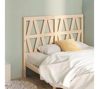 ZQQLVOO Cabecero de Cama Madera Maciza de Pino Wooden Slat Headboard with Solid Pine Construction, Modern Bed Frame Headboard for Bedroom Back Support 141x4x100 cm