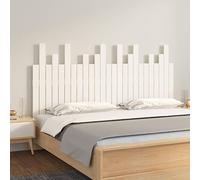 ZQQLVOO Cabecero de Cama Pared Madera Maciza Pino Blanco Wooden Wall Mounted Headboard with Classic Design, Solid Pine Wood Slats for Bedroom Back Support and Rustic De