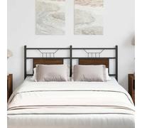 ZQQLVOO Cabecero de Madera de ingeniería y Acero marrón Roble Industrial Style Bed Frame Headboard with Square Tube Design, Durable Engineered Wood and Sturdy Steel Fra