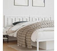 ZQQLVOO Cabecero de Metal Blanco Classic Metal Bed Frame Headboard with Powder Coating, Durable Steel Construction for Bedroom, Stable Legs and Excellent Back Support 1