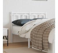 ZQQLVOO Cabecero de Metal Blanco Classic Metal Bed Frame Headboard with Powder Coating, Durable Steel Construction for Bedroom, Stable Legs and Excellent Back Support 1